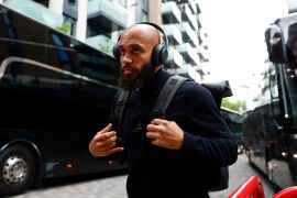 Bryan Mbeumo arriving at Brentford&#039;s stadium before the match against Manchester United last season [Peter Cziborra/Reuters]